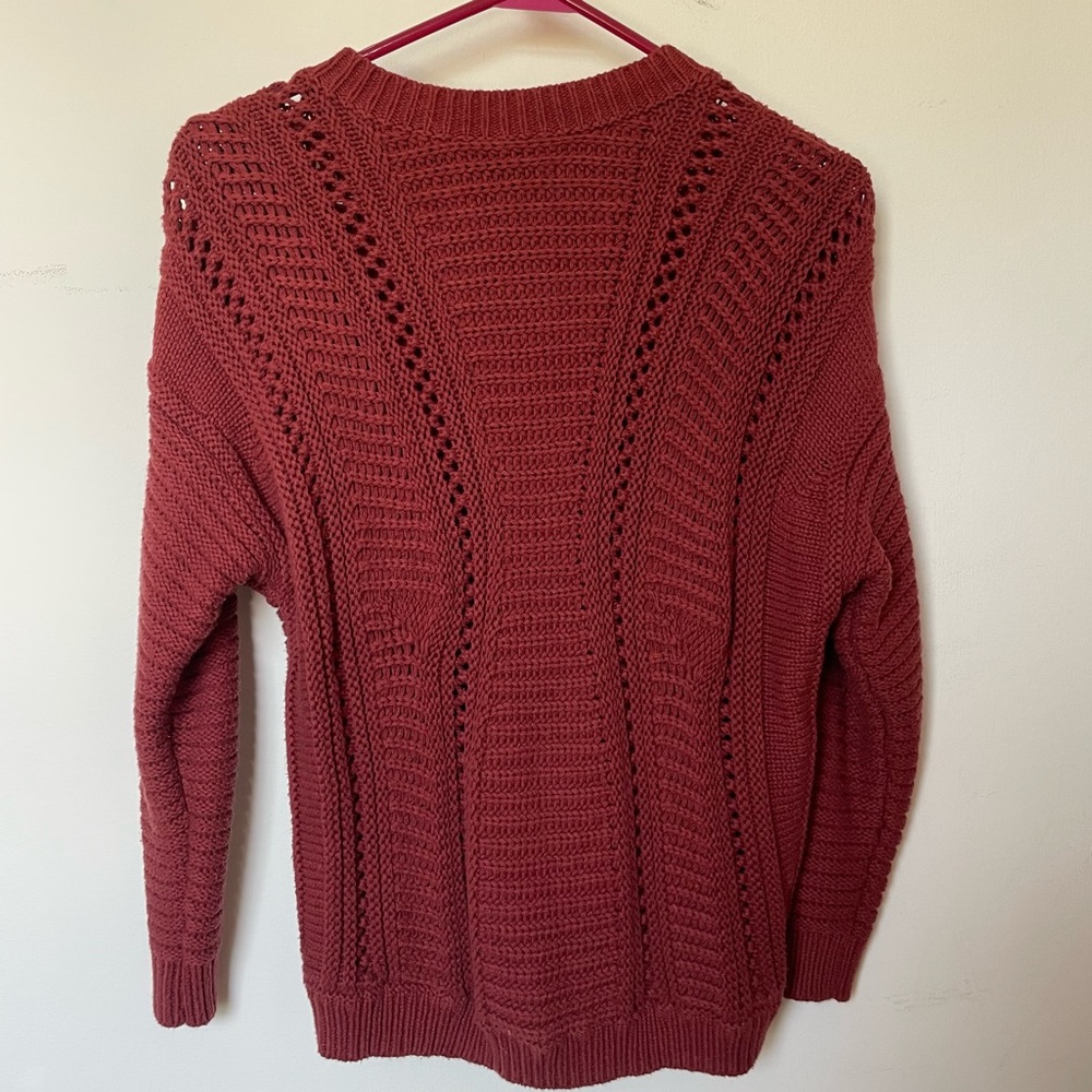 Simply Vera Wang Rust Red Sweater